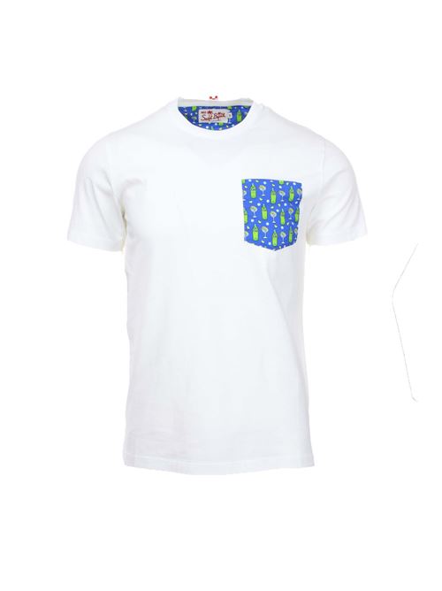 Half sleeve T-shirt with Gin Lemon pocket Saint Barth MC2 | T-Shirt | BLA000104270D17